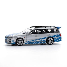 PR640060 POP RACE 1/64 STAGEA BLUE/SILVER