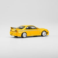 PR640053 POP RACE 1/64 Nissan GT-R Nismo 400R Prototype Yellow