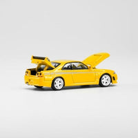 PR640053 POP RACE 1/64 Nissan GT-R Nismo 400R Prototype Yellow