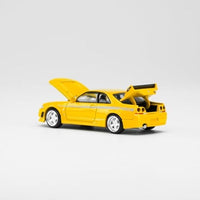 PR640053 POP RACE 1/64 Nissan GT-R Nismo 400R Prototype Yellow