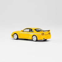 PR640053 POP RACE 1/64 Nissan GT-R Nismo 400R Prototype Yellow