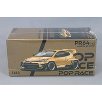 PR6400041 POP RACE 1/64 Pandem GR Yaris - Satin Gold
