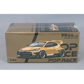 PR6400041 POP RACE 1/64 Pandem GR Yaris - Satin Gold