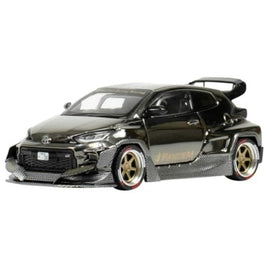 PR640055 POP RACE 1/64 PANDEM YARIS DARK CHROME POP RACE VERSION