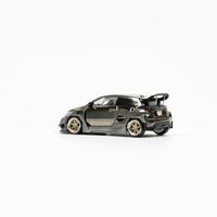 PR640055 POP RACE 1/64 PANDEM YARIS DARK CHROME POP RACE VERSION