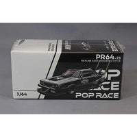 PR640073 POP RACE 1/64 SKYLINE C210 BOSOZOKU STYLE MATT BLACK