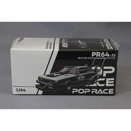 PR640073 POP RACE 1/64 SKYLINE C210 BOSOZOKU STYLE MATT BLACK
