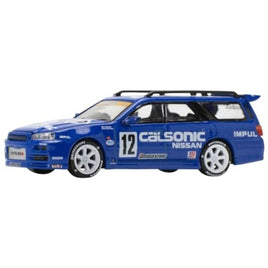 PR640059 POP RACE 1/64 NISSAN STAGEA CALSONIC LIVERY