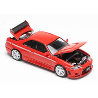 PR640091 POP RACE 1/64 Nissan GT-R R33 NISMO 400R - Super Clear Red