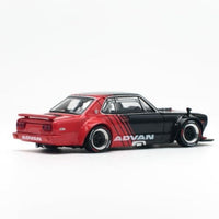 PR640081 POP RACE 1/64 SKYLINE GT-R V8 DRIFT (HAKOSUKA) ADVAN LIVERY