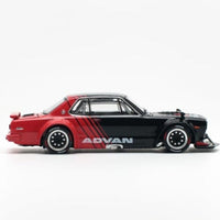 PR640081 POP RACE 1/64 SKYLINE GT-R V8 DRIFT (HAKOSUKA) ADVAN LIVERY