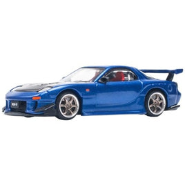 PR640119 POP RACE 1/64 MAZDA RX-7 (FD3S) RE-AMEMIYA WIDEBODY METALLIC BLUE