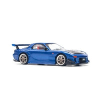 PR640119 POP RACE 1/64 MAZDA RX-7 (FD3S) RE-AMEMIYA WIDEBODY METALLIC BLUE