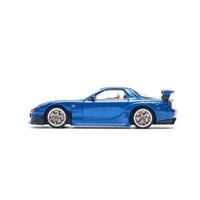 PR640119 POP RACE 1/64 MAZDA RX-7 (FD3S) RE-AMEMIYA WIDEBODY METALLIC BLUE
