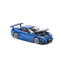 PR640119 POP RACE 1/64 MAZDA RX-7 (FD3S) RE-AMEMIYA WIDEBODY METALLIC BLUE