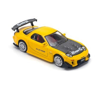 PR640116  POP RACE 1/64 MAZDA RX-7 (FD3S) RE-AMEMIYA WIDEBODY YELLOW