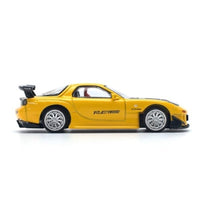 PR640116  POP RACE 1/64 MAZDA RX-7 (FD3S) RE-AMEMIYA WIDEBODY YELLOW