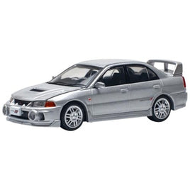 PR640140 POP RACE 1/64 MITSUBISHI LANCER EVOLUTION IV - STEEL SILVER