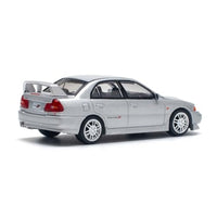 PR640140 POP RACE 1/64 MITSUBISHI LANCER EVOLUTION IV - STEEL SILVER