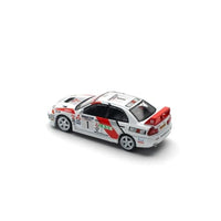 PR640165 POP RACE 1/64 MITSUBISHI LANCER EVO IV- WINNER RALLY DE CATALUNYA 1997 -