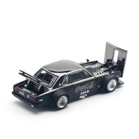 PR640144 POP RACE 1/64 SKYLINE GT-R V8 DRIFT (HAKOSUKA) COCA COLA CHROME?BLACK