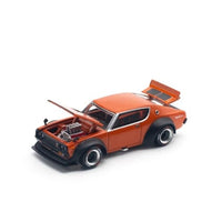 PR640173 POP RACE 1/64 SKYLINE GT-R V8 DRIFT (KENMERI) ORANGE