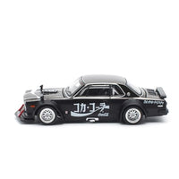 PR640161 POP RACE 1/64 SKYLINE GT-R DRIFT (HAKOSUKA) - COCA COLA ZERO JP BLACK CHROME