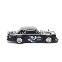 PR640161 POP RACE 1/64 SKYLINE GT-R DRIFT (HAKOSUKA) - COCA COLA ZERO JP BLACK CHROME