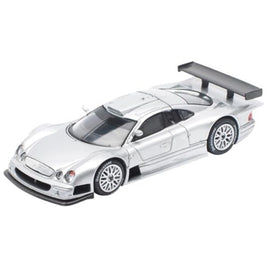 PR640158 POP RACE 1/64 1/64 MERCEDES-BENZ AMG CLK GTR - SILVER