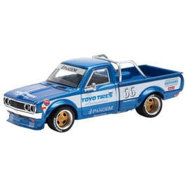 PR640217 POP RACE 1/64 PANDEM DATSUN 620 BLUE NEW TOOLING