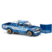PR640217 POP RACE 1/64 PANDEM DATSUN 620 BLUE NEW TOOLING