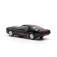 PR640218 POP RACE 1/64 SHELBY MUSTANG GT500 DARK CHROME