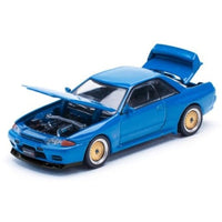PRE009 POP RACE x ENIGMA 1/64 Nissan Skyline R32 Bayside Blue