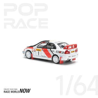 PR640231 POP RACE 1/64 MITSUBISHI LANCER EVOLUTION IV SAFARI RALLY KENYA 1998
