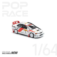 PR640231 POP RACE 1/64 MITSUBISHI LANCER EVOLUTION IV SAFARI RALLY KENYA 1998
