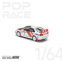 PR640231 POP RACE 1/64 MITSUBISHI LANCER EVOLUTION IV SAFARI RALLY KENYA 1998