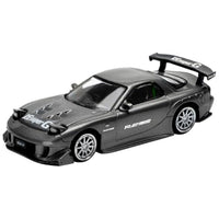 PR640255 POP RACE 1/64 MAZDA RX7 RE-AMEMIYA GUN METAL