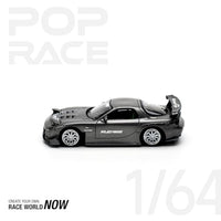 PR640255 POP RACE 1/64 MAZDA RX7 RE-AMEMIYA GUN METAL