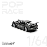 PR640255 POP RACE 1/64 MAZDA RX7 RE-AMEMIYA GUN METAL