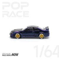 PR640256 POP RACE 1/64 GT-R R33 MIDNIGHT PURPLE