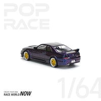 PR640256 POP RACE 1/64 GT-R R33 MIDNIGHT PURPLE