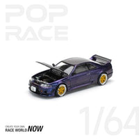 PR640256 POP RACE 1/64 GT-R R33 MIDNIGHT PURPLE