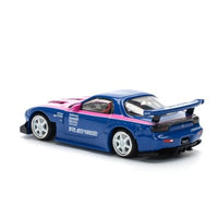 PR640240 POP RACE 1/64 MAZDA RX7 RE-AMEMIYA BLUE PINK
