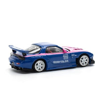 PR640240 POP RACE 1/64 MAZDA RX7 RE-AMEMIYA BLUE PINK