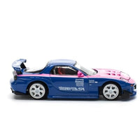 PR640240 POP RACE 1/64 MAZDA RX7 RE-AMEMIYA BLUE PINK