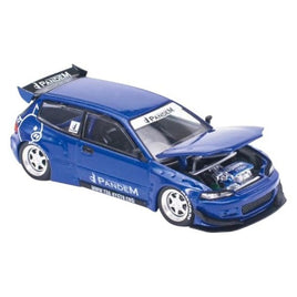 PRE001 POP RACE x Enigma 1/64 Pandem Civic EG6 v1.5 Metallic Blue