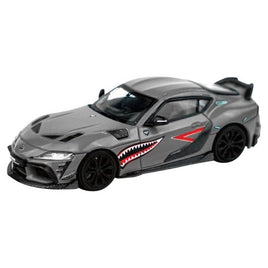 PRE002 POP RACE x Enigma 1/64 Darwin Pro 66G NWB Supra A90 - Grey Metallic