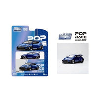 PRE004 POP RACE x Enigma 1/64 PANDEM GR-YARIS METALLIC BLUE