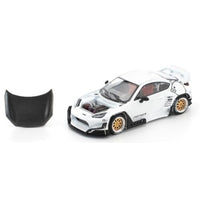 PRE0014 POP RACE x Enigma 1/64 1/64 PANDEM GR86 - CRYSTAL WHITE PEARL