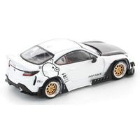 PRE0014 POP RACE x Enigma 1/64 1/64 PANDEM GR86 - CRYSTAL WHITE PEARL